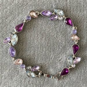 Park Lane Silver and Purples Bracelet